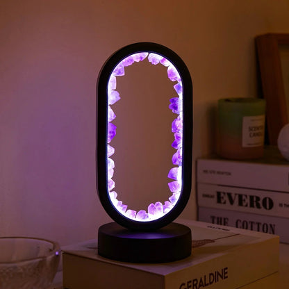 Amelith – Lampe de chevet LED en cristal
