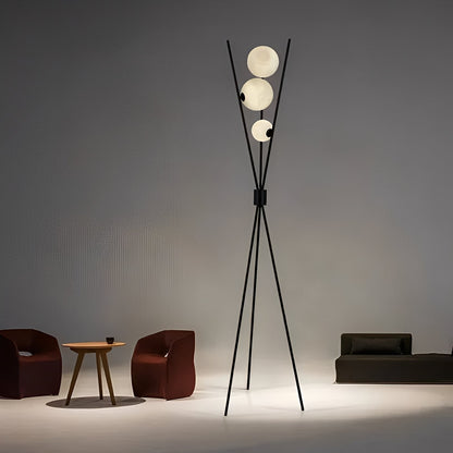 Analie – Lampe sur pied minimaliste design lune