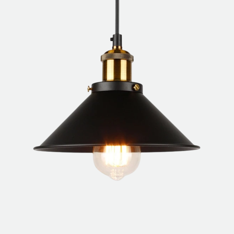 Hadria – Suspension Rétro Industrielle Laiton