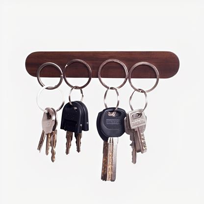 Nara – Porte-clés magnétique en bois sans percer