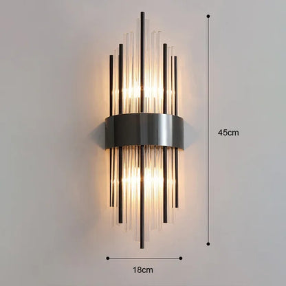 Lampe murale moderne en cristal