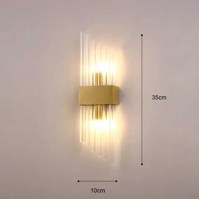 Lampe murale moderne en cristal