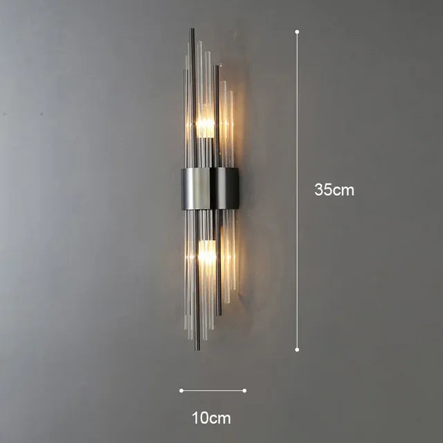 Lampe murale moderne en cristal