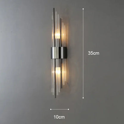 Lampe murale moderne en cristal