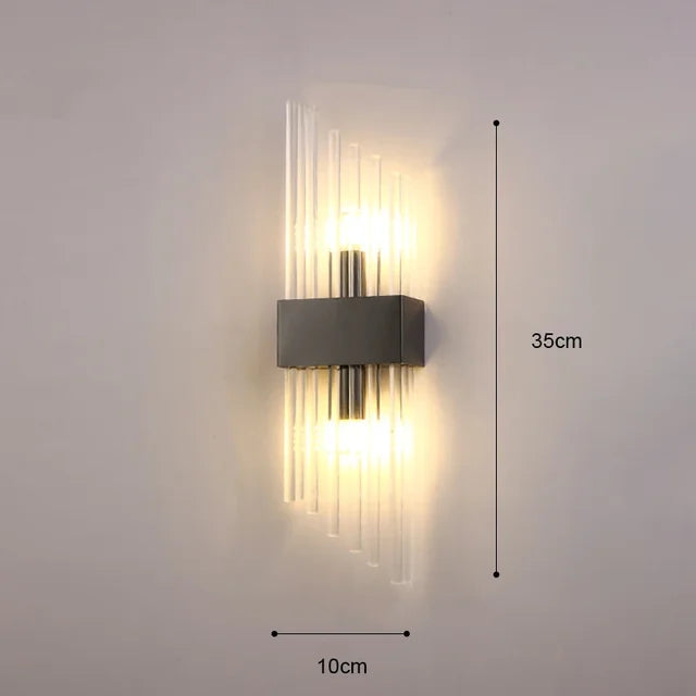 Lampe murale moderne en cristal