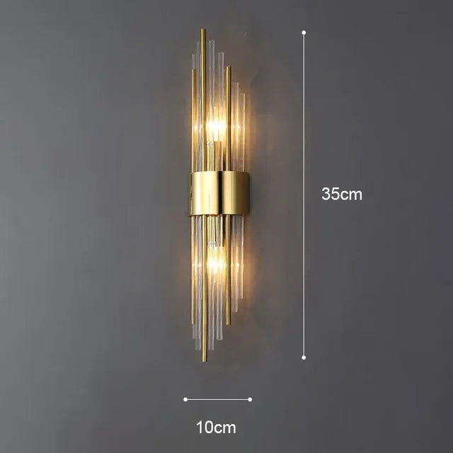 Lampe murale moderne en cristal