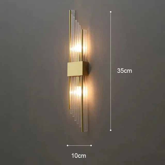 Lampe murale moderne en cristal