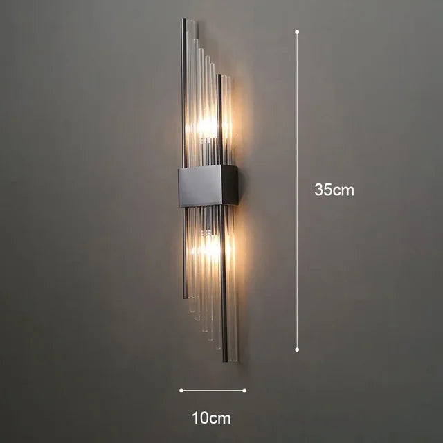 Lampe murale moderne en cristal