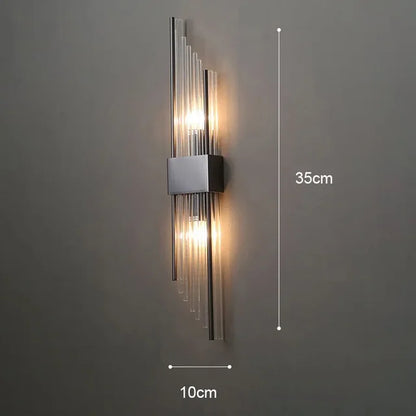 Lampe murale moderne en cristal