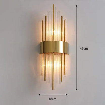 Lampe murale moderne en cristal