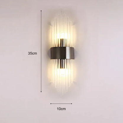 Lampe murale moderne en cristal