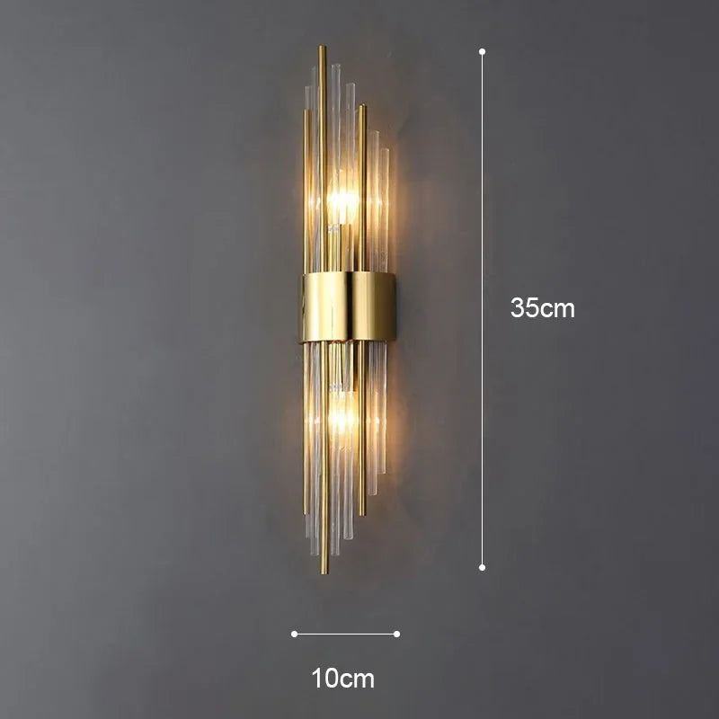 Lampe murale moderne en cristal