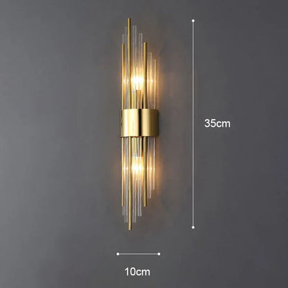 Lampe murale moderne en cristal