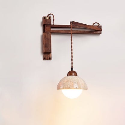 Noemi – Lampe Murale Orientable en Travertin
