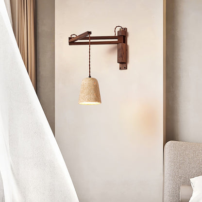 Noemi – Lampe Murale Orientable en Travertin