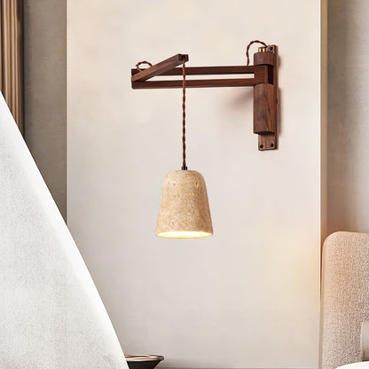 Noemi – Lampe Murale Orientable en Travertin