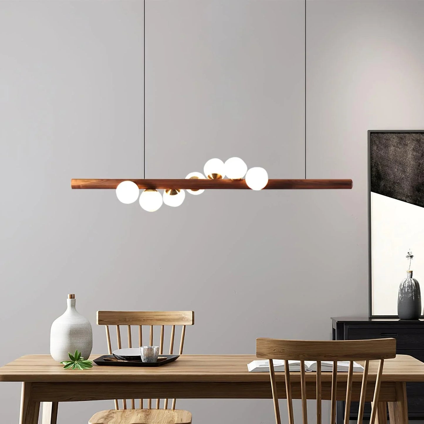 Lenn – Suspension moderne en bois massif