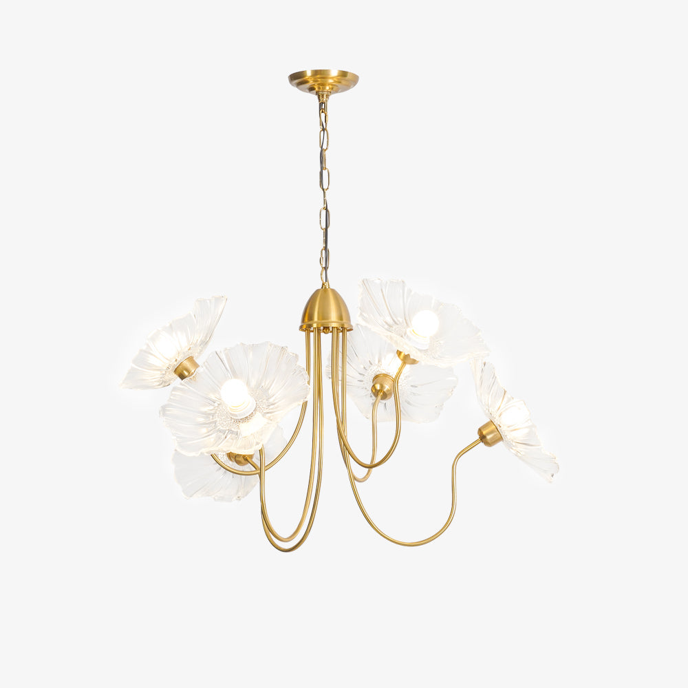 Lyra – Lustre en verre moderne à 3 flammes