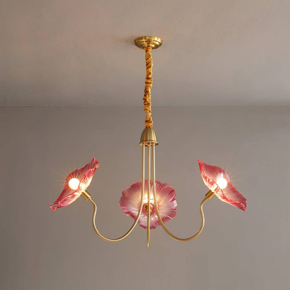 Lyra – Lustre en verre moderne à 3 flammes