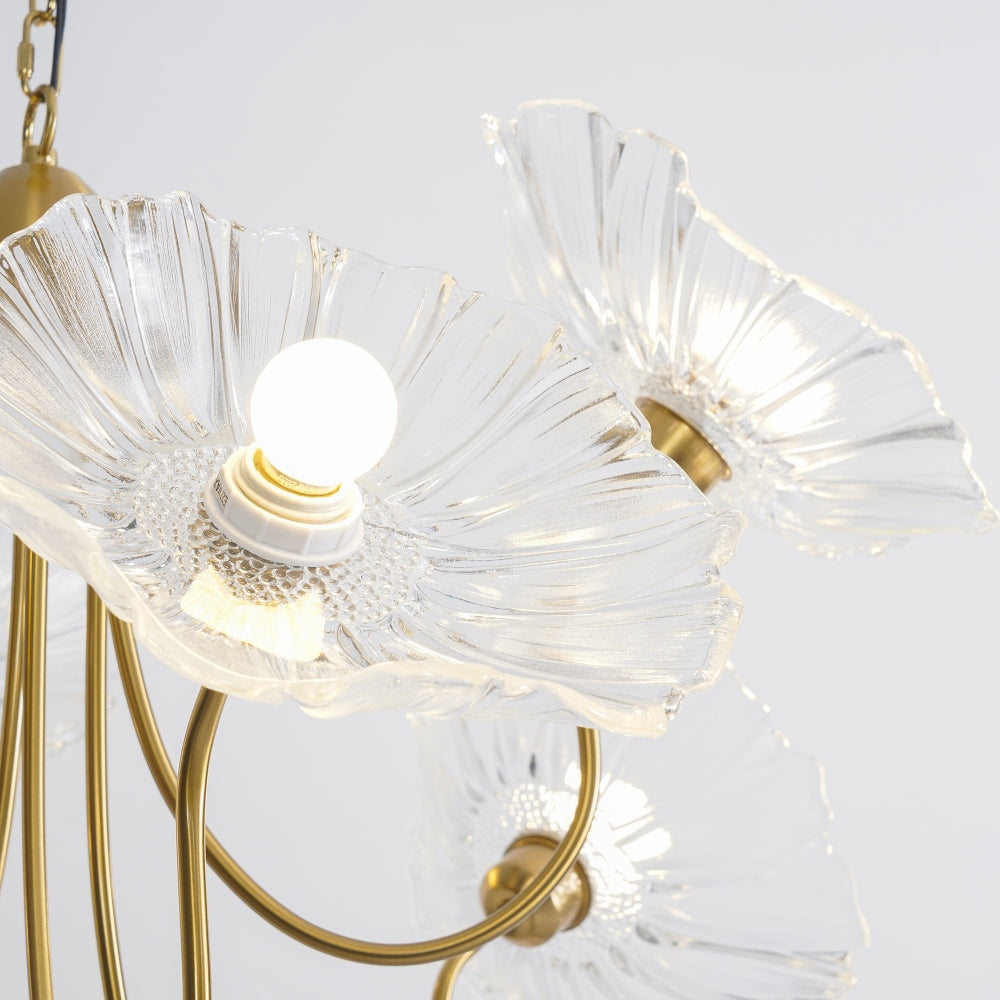 Lyra – Lustre en verre moderne à 3 flammes