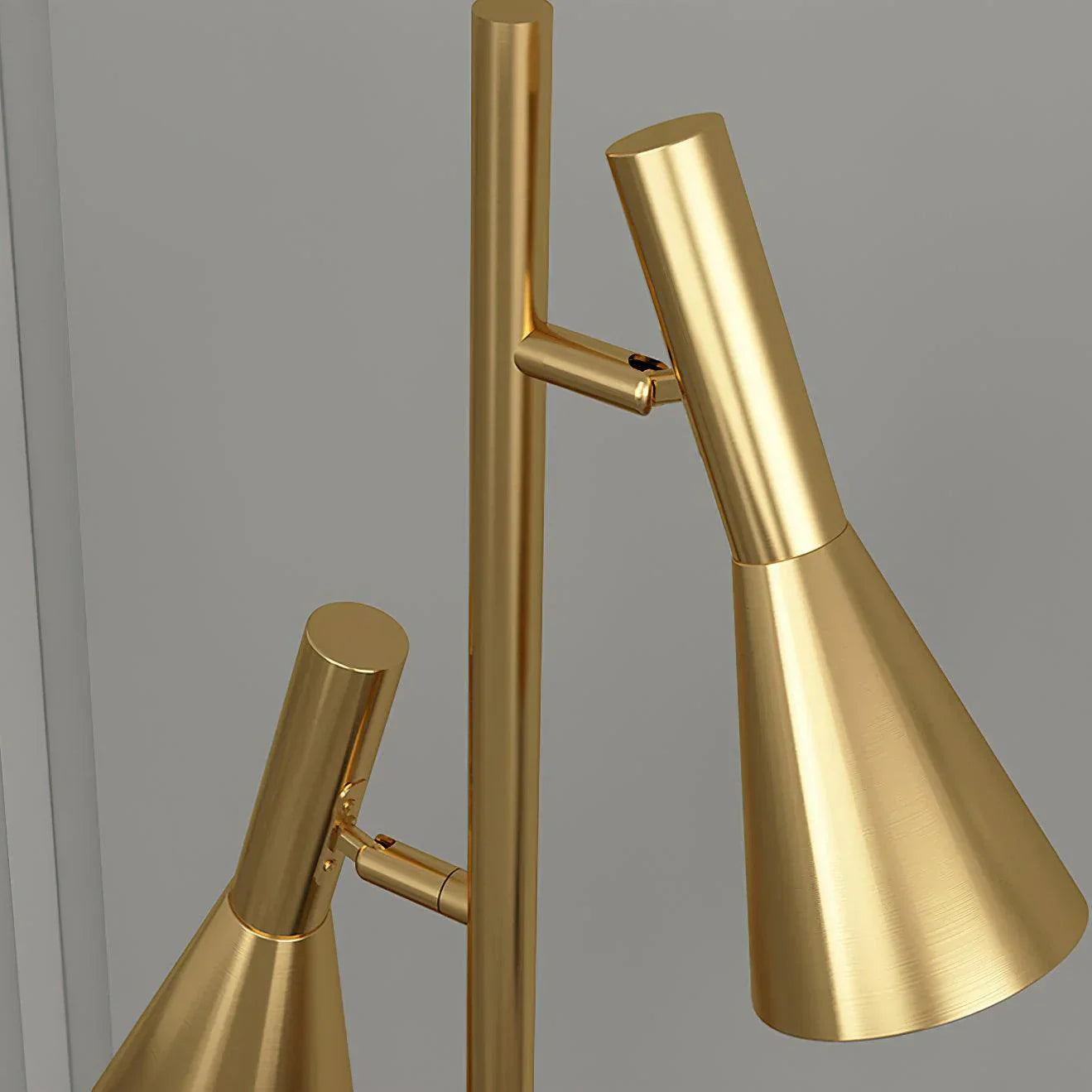 Noire – Lampe de sol en fer moderne minimaliste