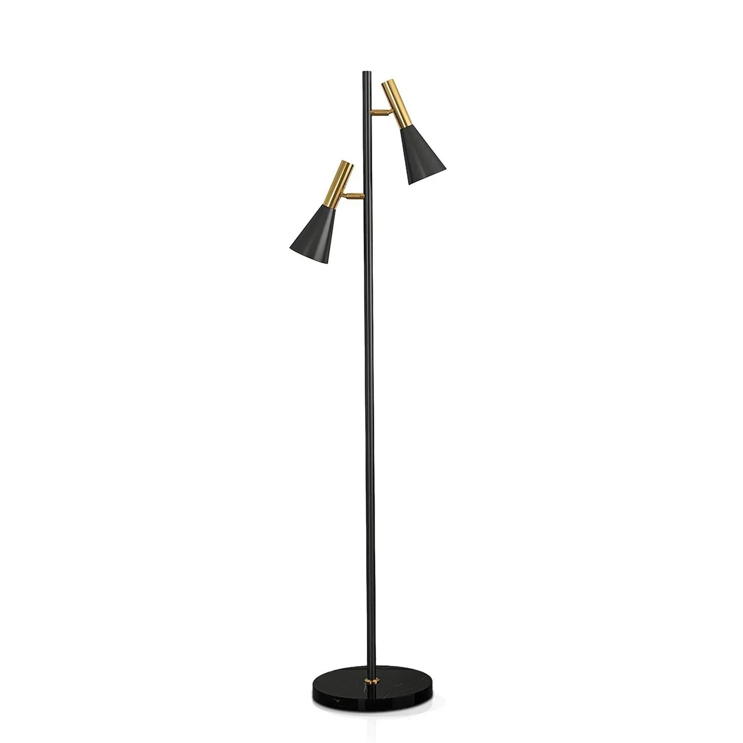Noire – Lampe de sol en fer moderne minimaliste