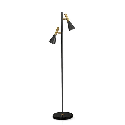 Noire – Lampe de sol en fer moderne minimaliste