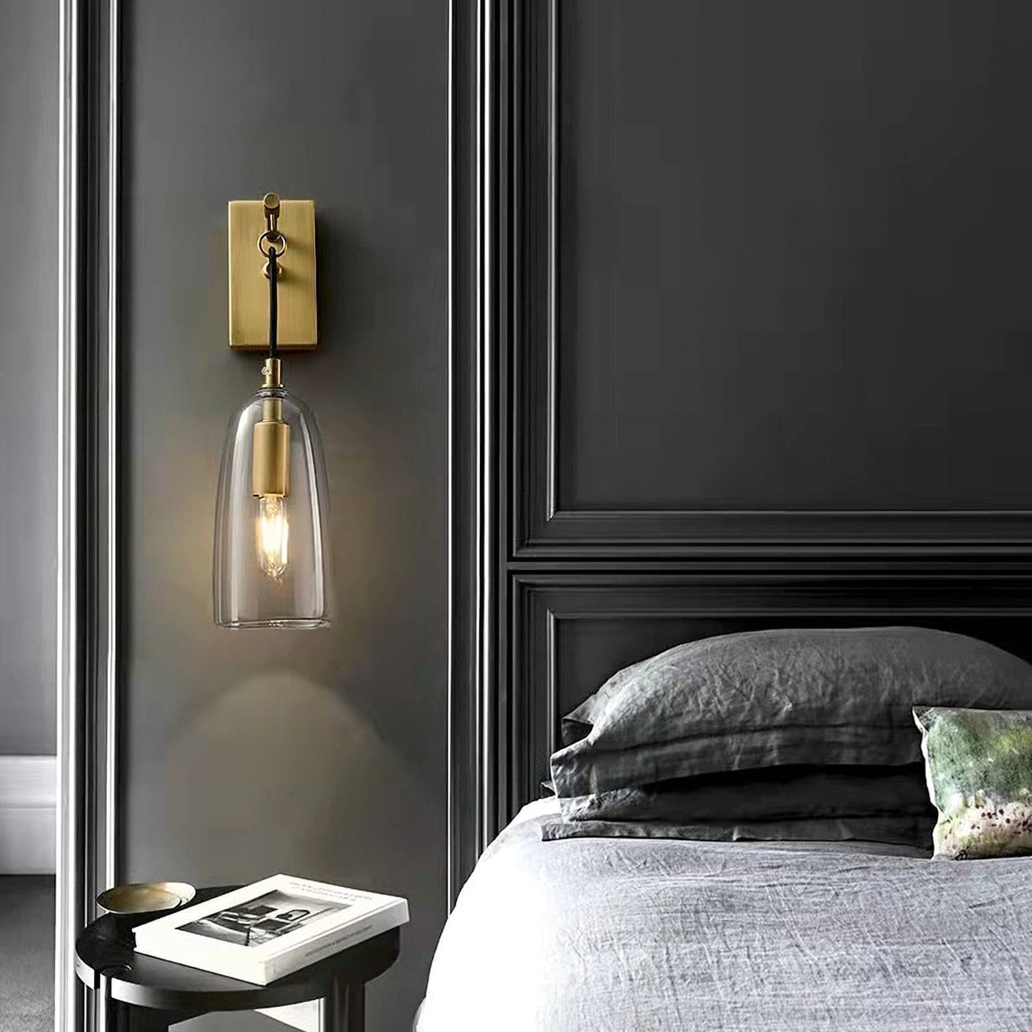 Ray – Applique en cuivre et verre
