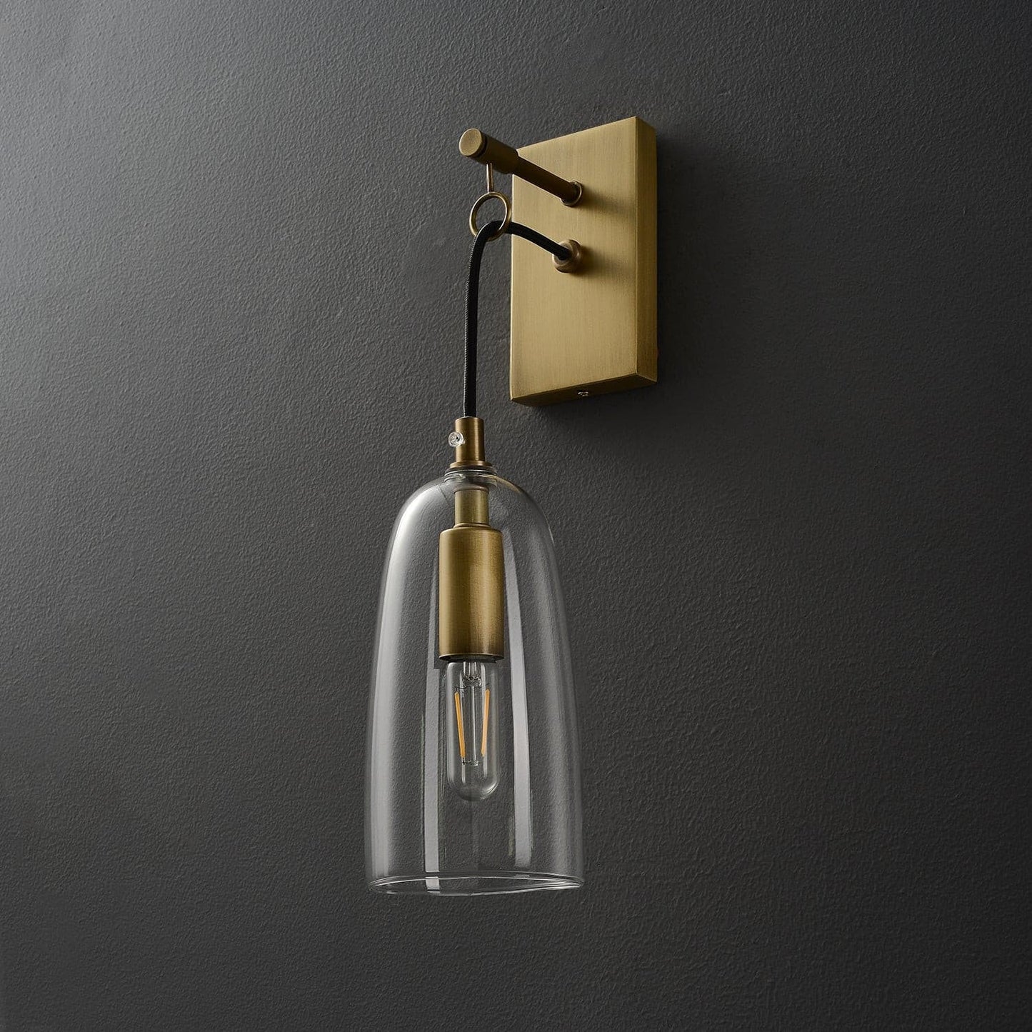 Ray – Applique en cuivre et verre
