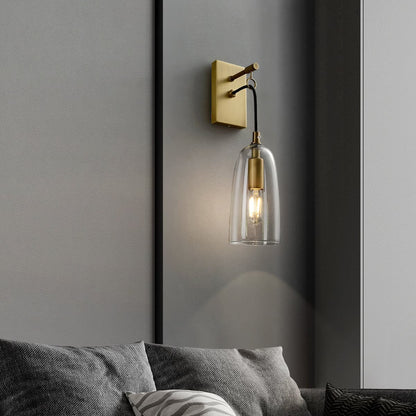 Ray – Applique en cuivre et verre