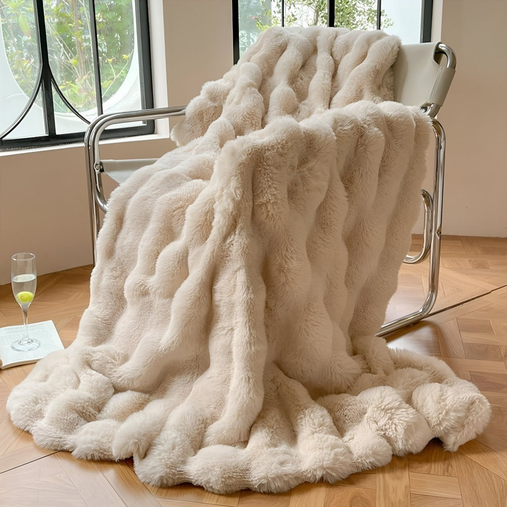 Yumi – Luxueuse Couverture en Bubble-Velvet