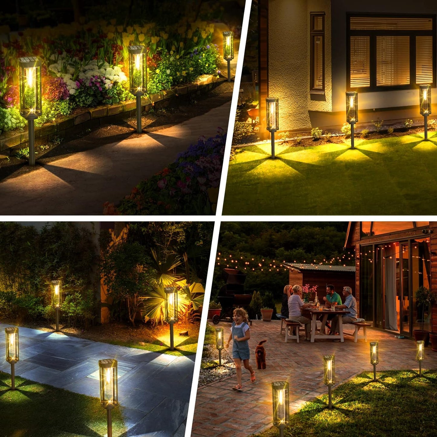 Solara – Lampe de pelouse solaire à fil de tungstène pour l'extérieur