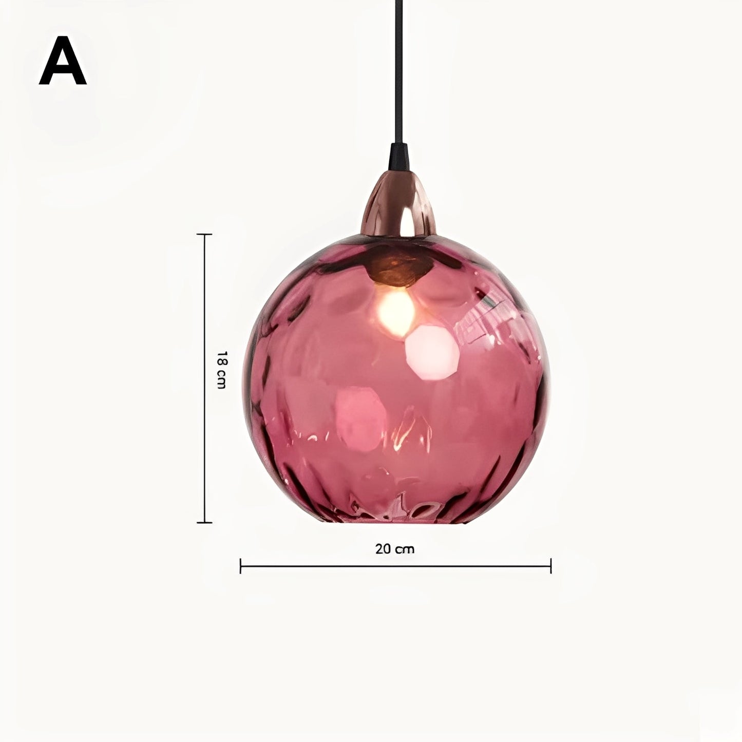 Meliora – Suspension en verre moderne