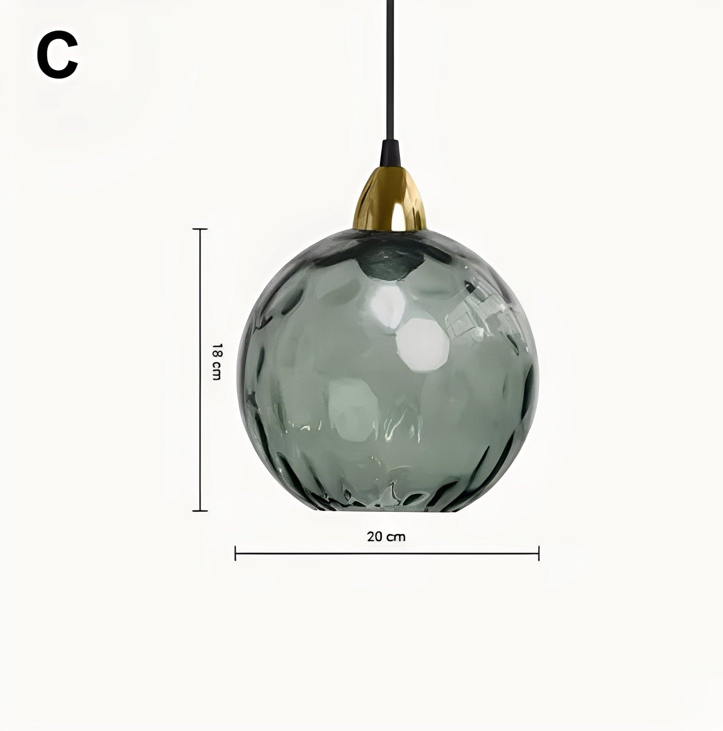 Meliora – Suspension en verre moderne
