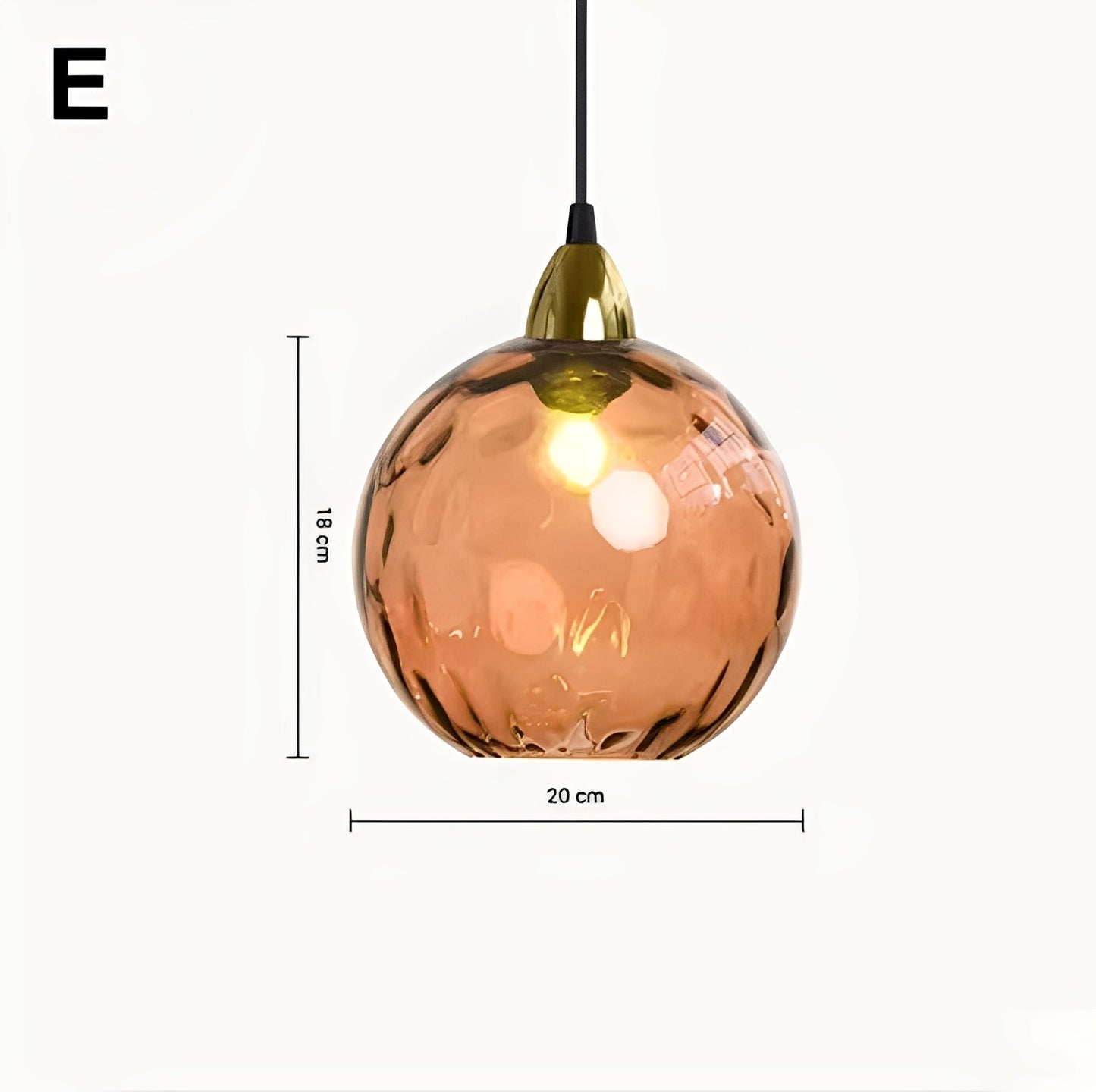 Meliora – Suspension en verre moderne