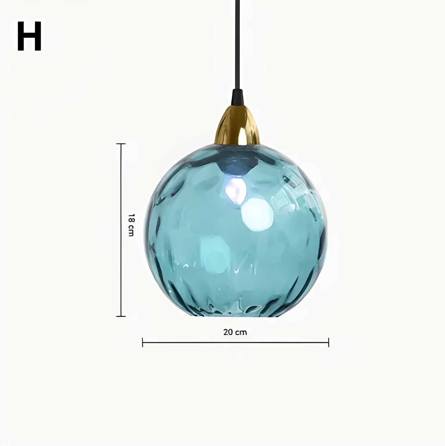 Meliora – Suspension en verre moderne