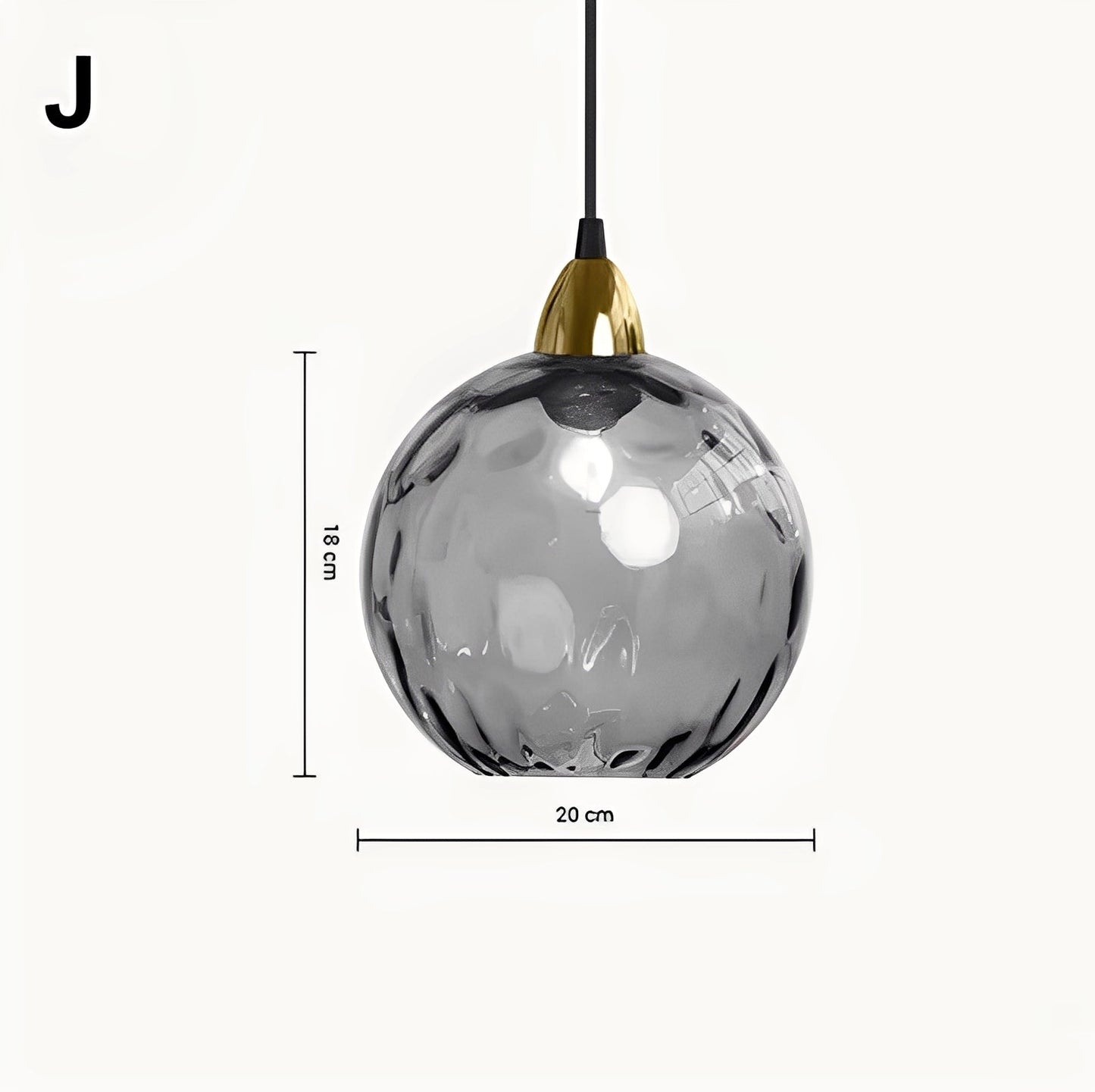 Meliora – Suspension en verre moderne