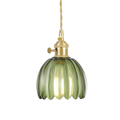 Sakumi – Lampe Plafond Fleurs en Verre Nordique