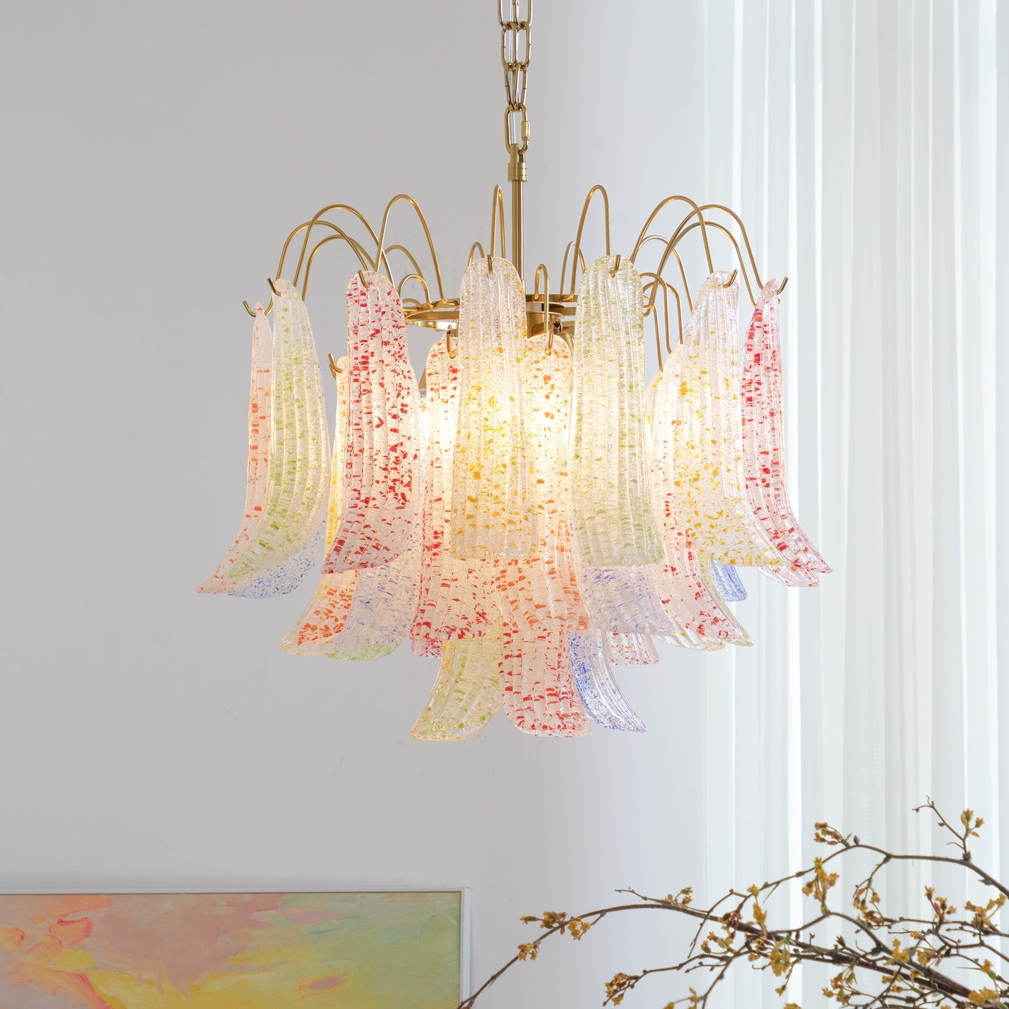 Mazzega – Lustre en verre de Murano