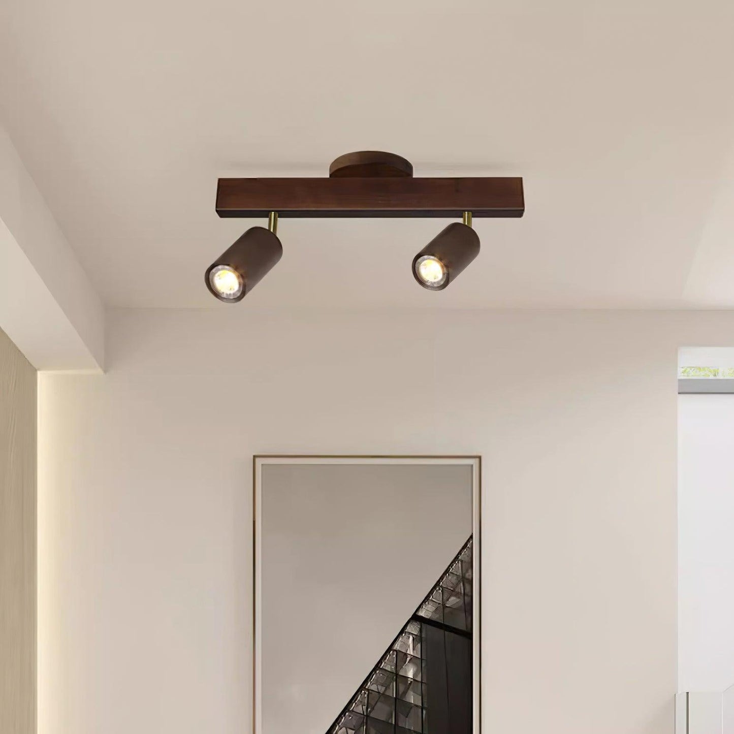 Tommy – Lampe de Plafond en Bois Moderne