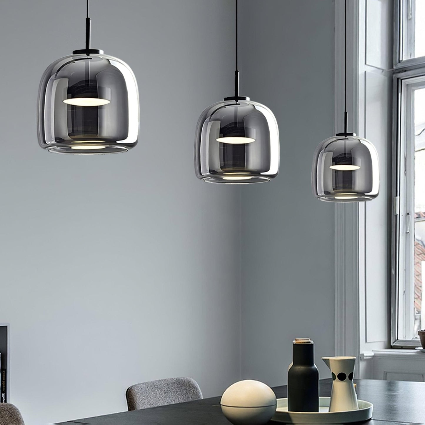 Kate – Suspension en verre moderne