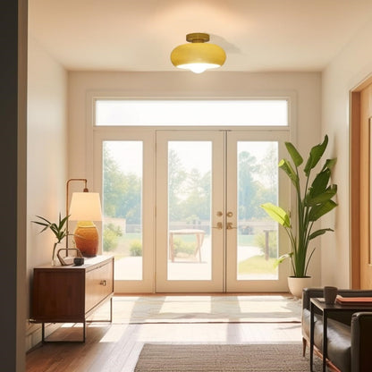Alina – Plafonnier en verre de style Mid-Century