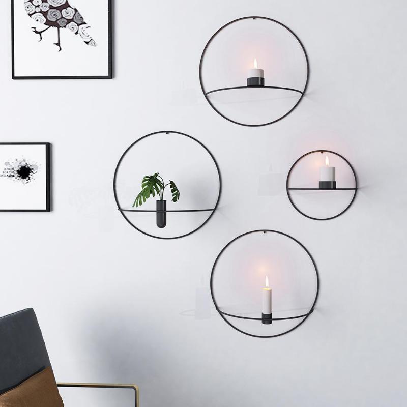 DuoDéco – Vase mural avec porte-bougie intégré