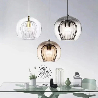 TimberGlow - Suspension moderne en verre pour la maison