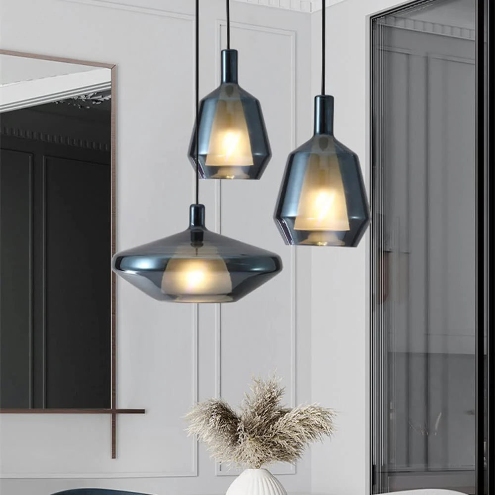 Althea – Suspension Moderne en Verre Multicolore