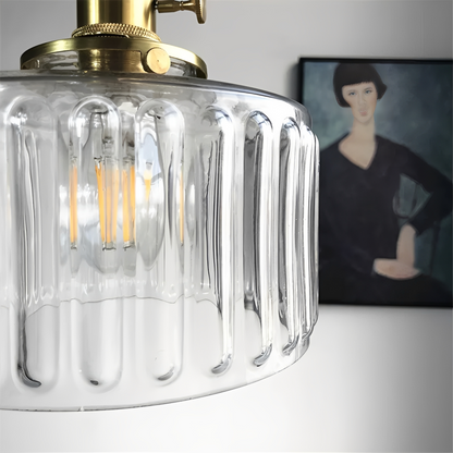 Frieda – Suspension classique en métal et verre