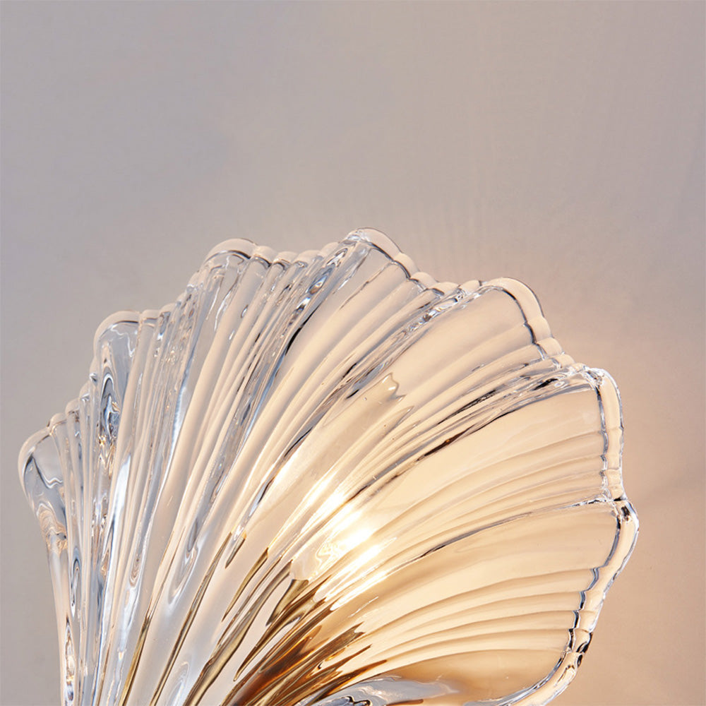 Meline – Applique Murale en Verre Coquille Moderne