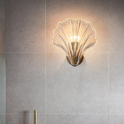 Meline – Applique Murale en Verre Coquille Moderne