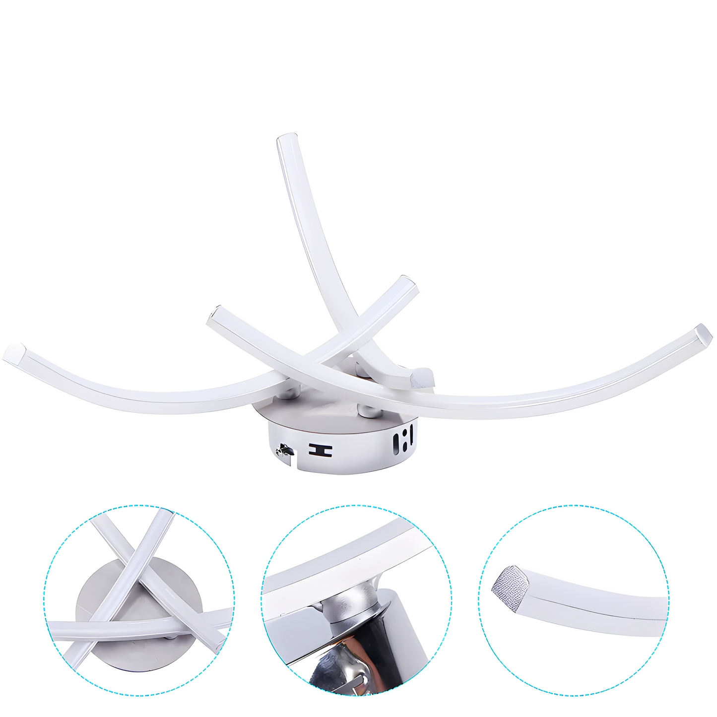 Karina – Plafonnier LED Arc Trident Nordique