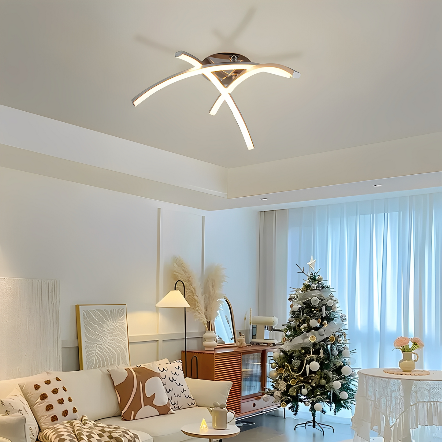 Karina – Plafonnier LED Arc Trident Nordique